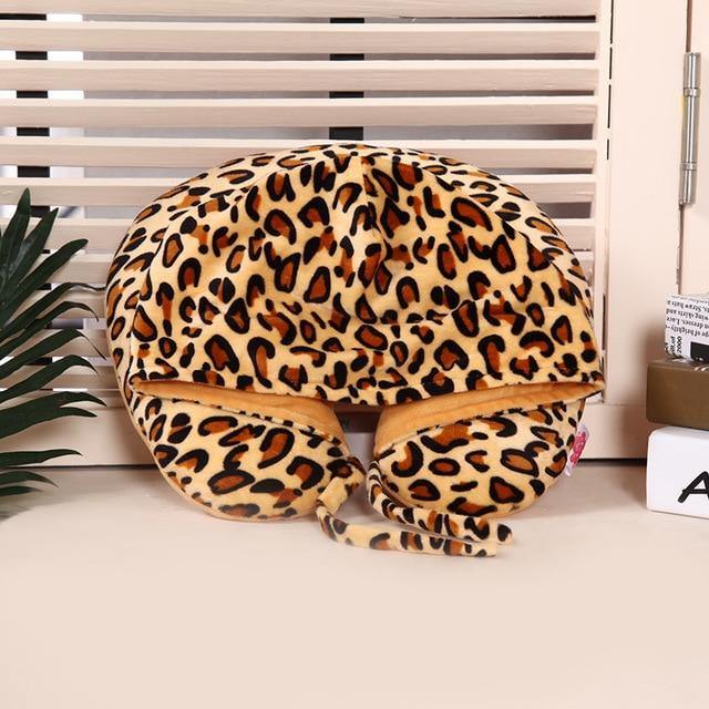 25 Kinds Cartoon U Shape Hoodie Travel Pillow Neck Cushion For Sleep Kawaii Animals Hooded Pillows For Airplane Home Textile - MY STORE LIVING