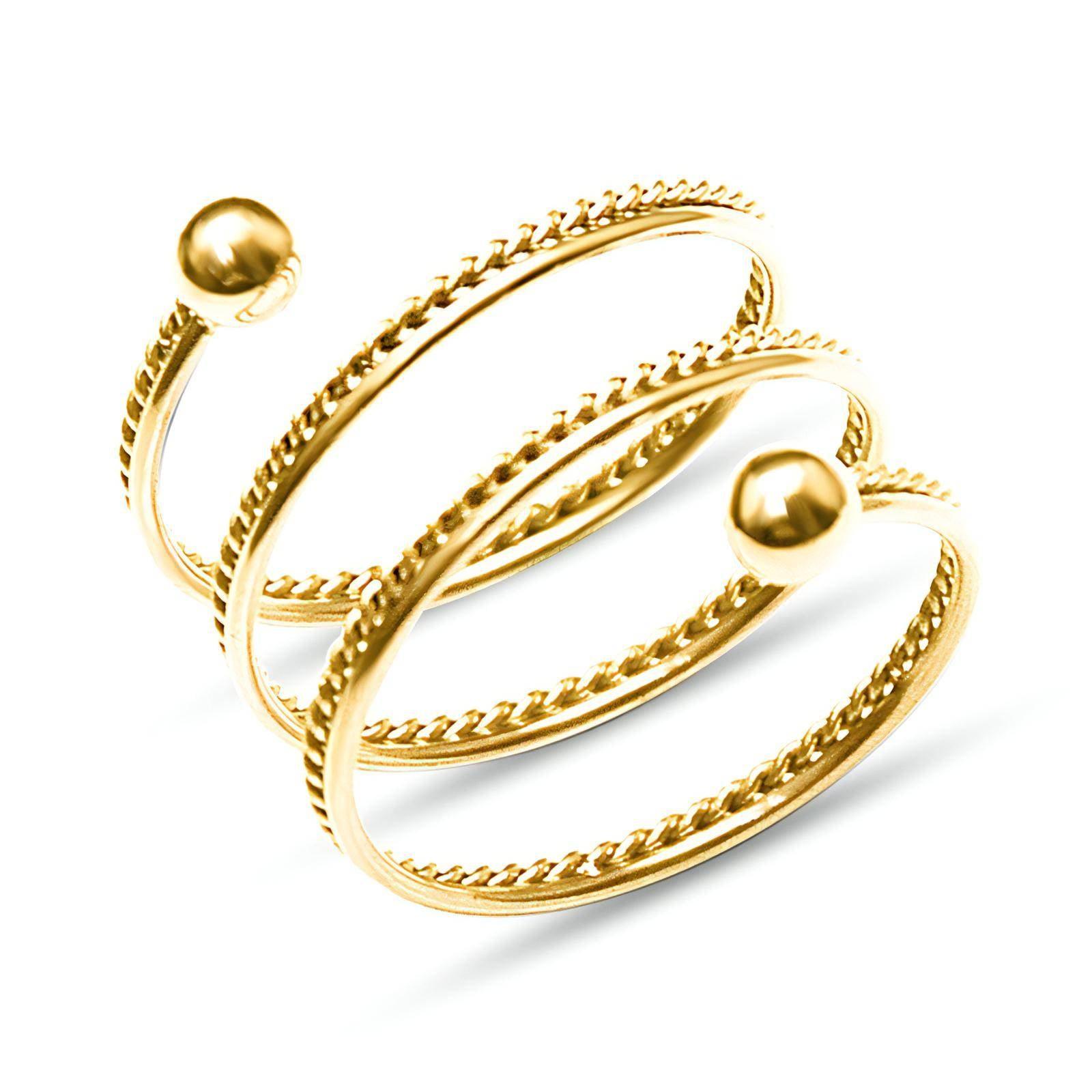 Finger Ring 18K Gold Plated Stainless Steel - MyStoreLiving