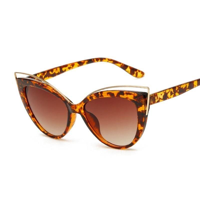 Black Glasses Fashion Cat Eyes Sunglasses Luxury Brand Designer Vintage - MY STORE LIVING