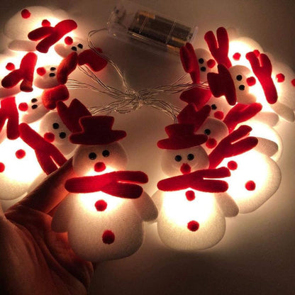 Light Ropes Strings 1.6m/3m Snowman Christmas Tree Led Garland String Light Christmas - MY STORE LIVING