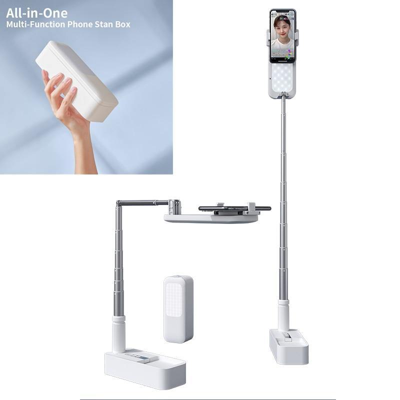 Portable Selfie Retractable LED Light Phone Holder With Remote Control - MY STORE LIVING