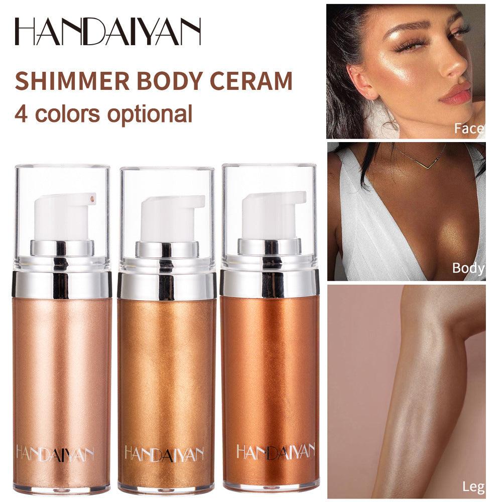 HANDAIYAN Body Highlighter Body Brightening Liquid Highlighter Brightening Liquid Lotion - MyStoreLiving