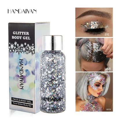 HANDAIYAN Mermaid Glitter Shiny Body Painting For Eye Shadow - Gel Cream face Shimmer - MyStoreLiving