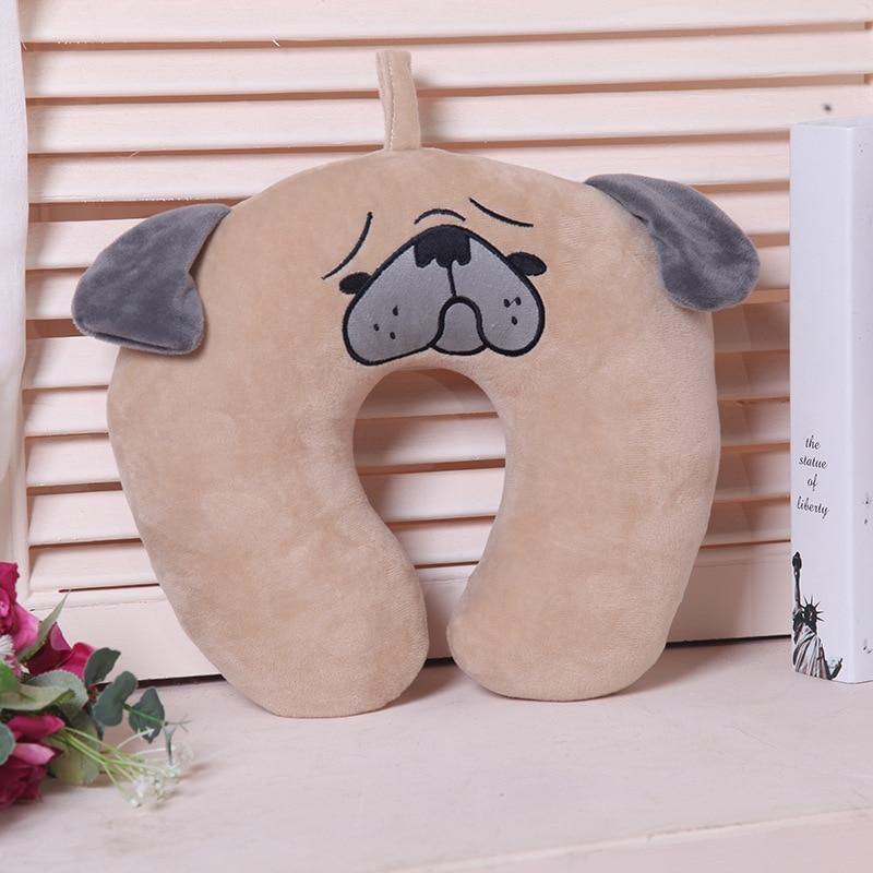 25 Kinds Cartoon U Shape Hoodie Travel Pillow Neck Cushion For Sleep Kawaii Animals Hooded Pillows For Airplane Home Textile - MY STORE LIVING