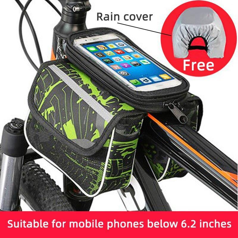 Bicycle Bag 6.2 Inch Rainproof Front Frame Sensitive Touch Screen - MY STORE LIVING