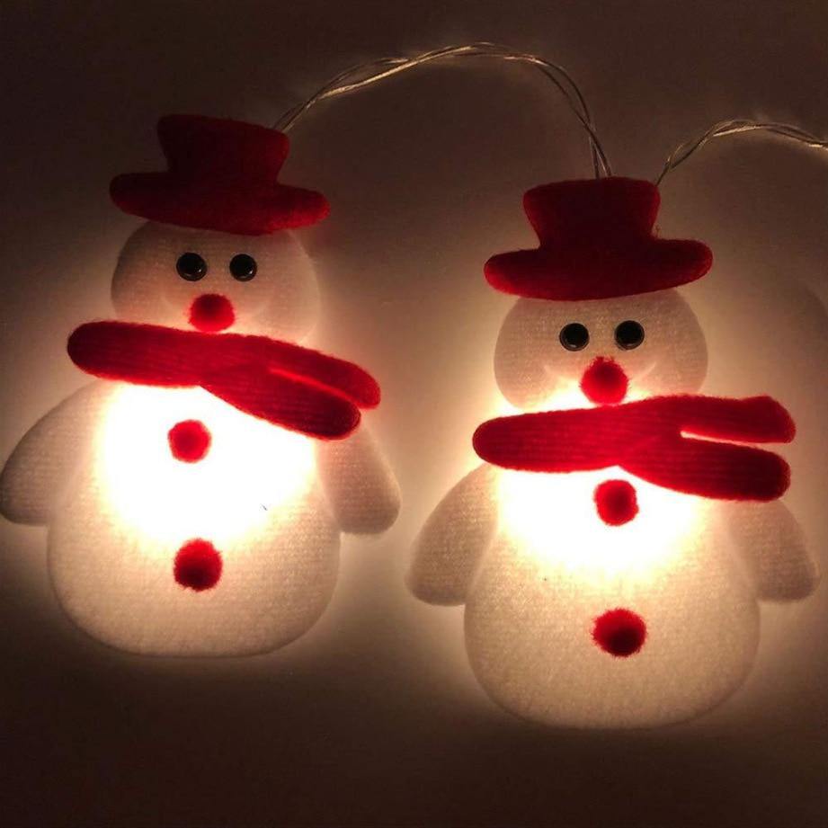 Light Ropes Strings 1.6m/3m Snowman Christmas Tree Led Garland String Light Christmas - MY STORE LIVING