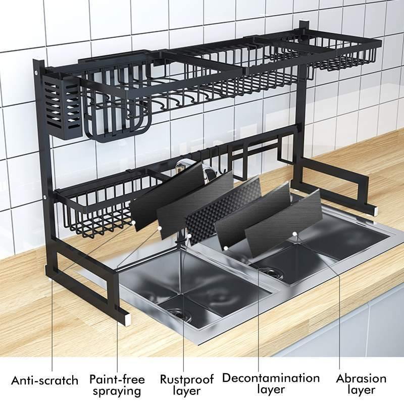 Steel Over The Sink Dish Rack - MY STORE LIVING