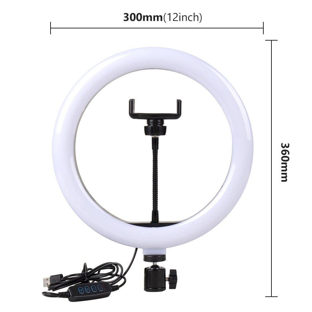 Selfie Ring Light Photography Light Led Rim Of Lamp With Mobile Holder Large Tripod Stand - MY STORE LIVING