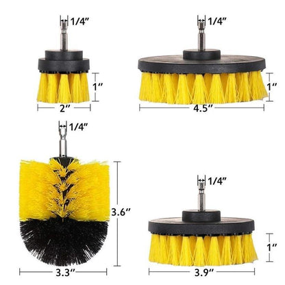 3/4/6 Pcs Drill Brush Cleaner Kit Power Scrubber for Cleaning Bathroom Bathtub Cleaning Brushes Scrub Drill Car Cleaning Tools - MY STORE LIVING