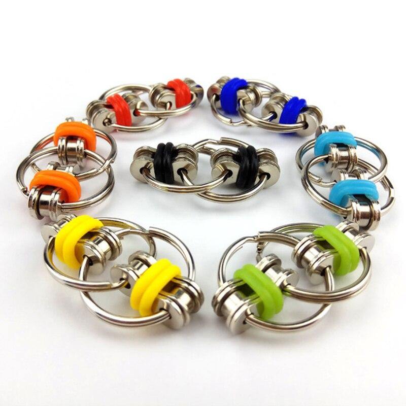 Hand Spinner Tri-Spinner Reduce Stress EDC Fidget Toy For Autism ADHD Key Ring Fidgetde Toy Fingertip Decompression Chain 2019 - MY STORE LIVING