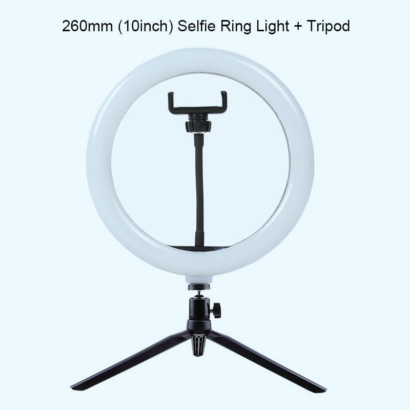 Selfie Ring Light Photography Light Led Rim Of Lamp With Mobile Holder Large Tripod Stand - MY STORE LIVING