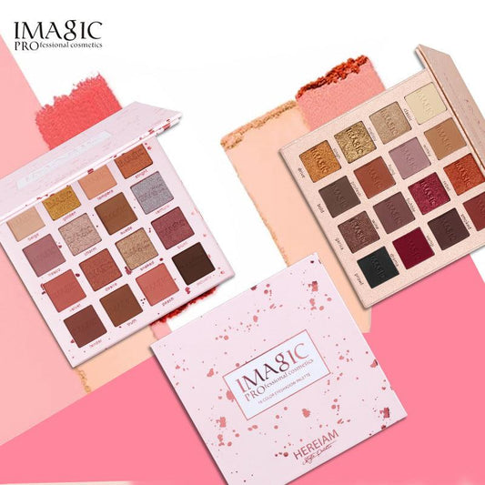 IMAGIC Beauty Eyeshadow Palette Charming Eyes Matte Pearlescent New 16 Colors Eyeshadow Cosmetic - MyStoreLiving