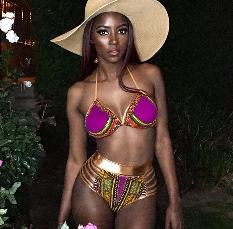 African Print Two-Pieces Bath Suits Bikini Set Sexy Geometric Swimwear Swimsuit - MyStoreLiving