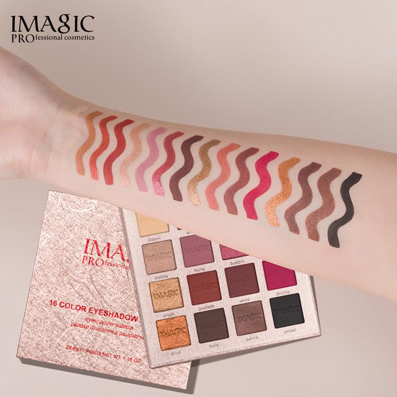 IMAGIC Beauty Eyeshadow Palette Charming Eyes Matte Pearlescent New 16 Colors Eyeshadow Cosmetic - MyStoreLiving