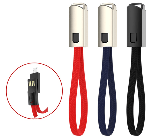 Portable Keychain USB Data cable for iPhone Micro USB Type C Fast Charging Mobile Phone Charger Cable for Samsung Galaxy Xiaomi - MY STORE LIVING