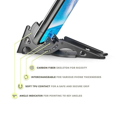 Mobile Phone Hold Adjustment Foldable Rotation Card Pocket Holder Video Tripod Type - MyStoreLiving