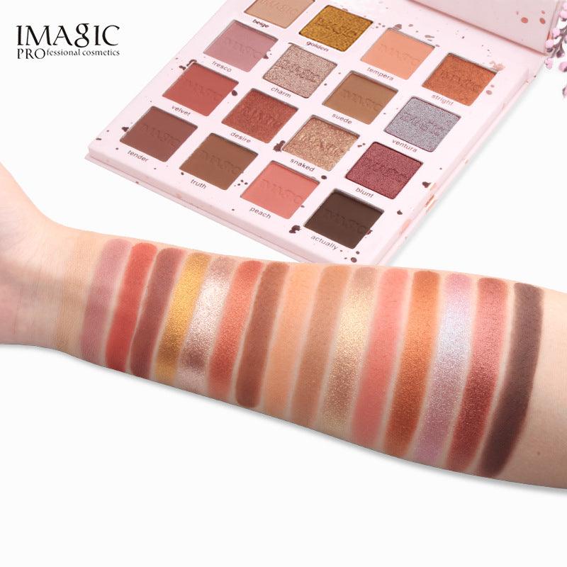 IMAGIC Beauty Eyeshadow Palette Charming Eyes Matte Pearlescent New 16 Colors Eyeshadow Cosmetic - MyStoreLiving