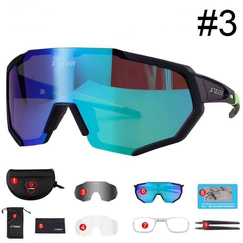 X-TIGER Polarized Cycling Sunglasses MTB Bicycle Eyewear Mountain Racing Bike Goggles - MY STORE LIVING