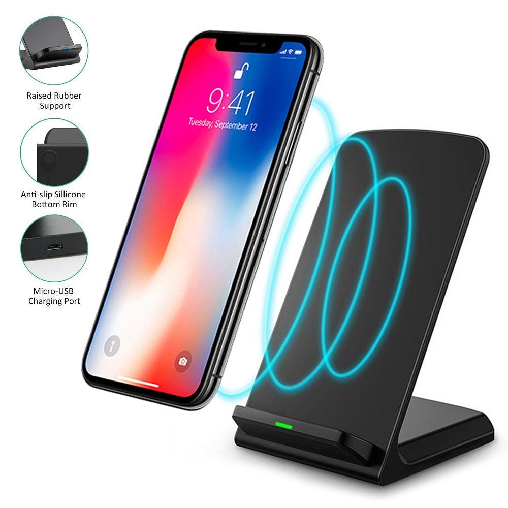 Q740 Wireless Folding Vertical Quick Charger USB Fast Charging Bracket High Power Docking Stand - MyStoreLiving