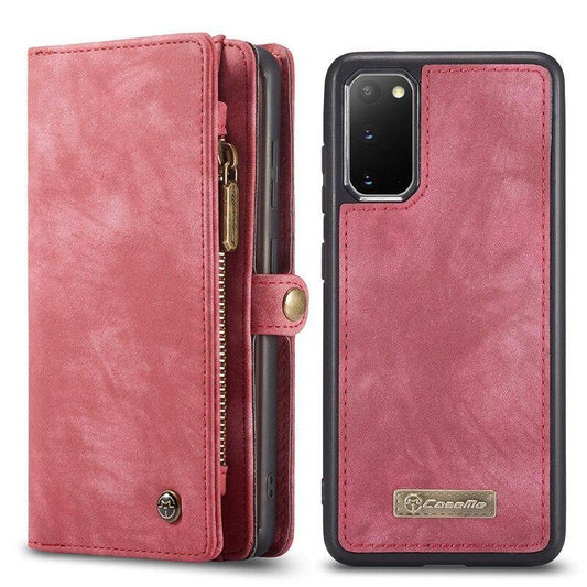 Detachable Magnetic Phone Case Retro Genuine Leather Card Slot Cover Wallet - MY STORE LIVING