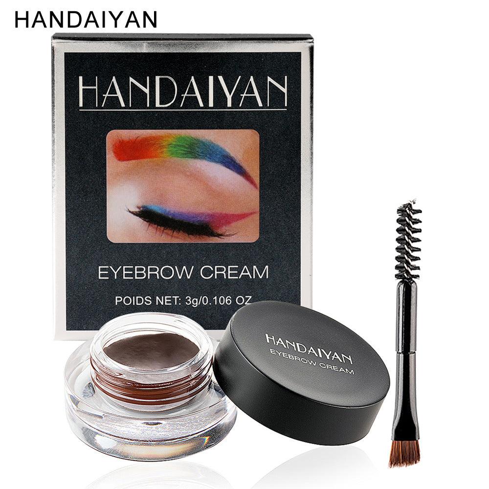 HANDAIYAN 12 Colors Waterproof Eyebrow Dyeing Cream Multifunctional Eyeliner Does Not Fade - MyStoreLiving