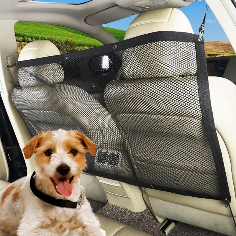Car Pet Barrier Mesh Dog Car Safety Travel Isolation Net Vehicle Van Back Seat - MY STORE LIVING