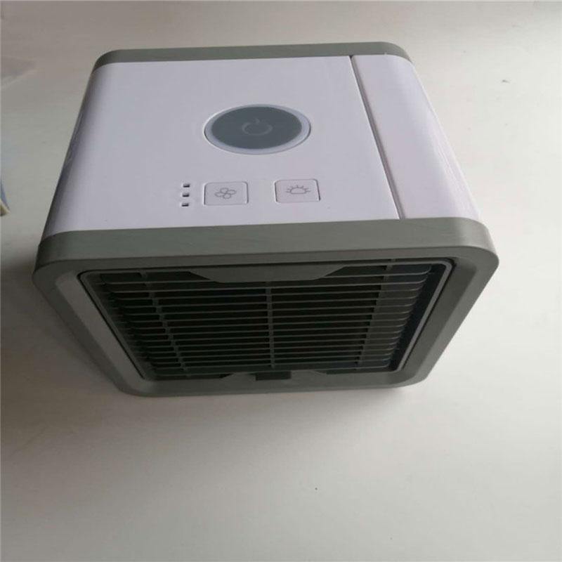 Portable Air Cooler Fan Mini USB Air Conditioner 7 Colors Light Desktop Air Cooling Fan Humidifier Purifier - MY STORE LIVING