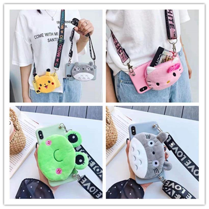 Fluffy Lite Cartoon Strap Wallet Covers for Samsung Galaxy - MY STORE LIVING