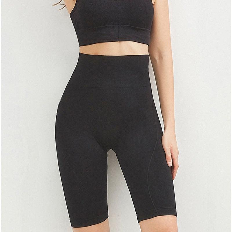 High Waist Workout Shorts - MyStoreLiving