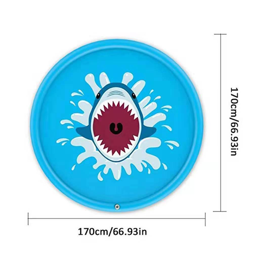 170/150/100CM Children Water Mat- Outdoor Inflatable Spray Water Sprinkler Mat - MY STORE LIVING