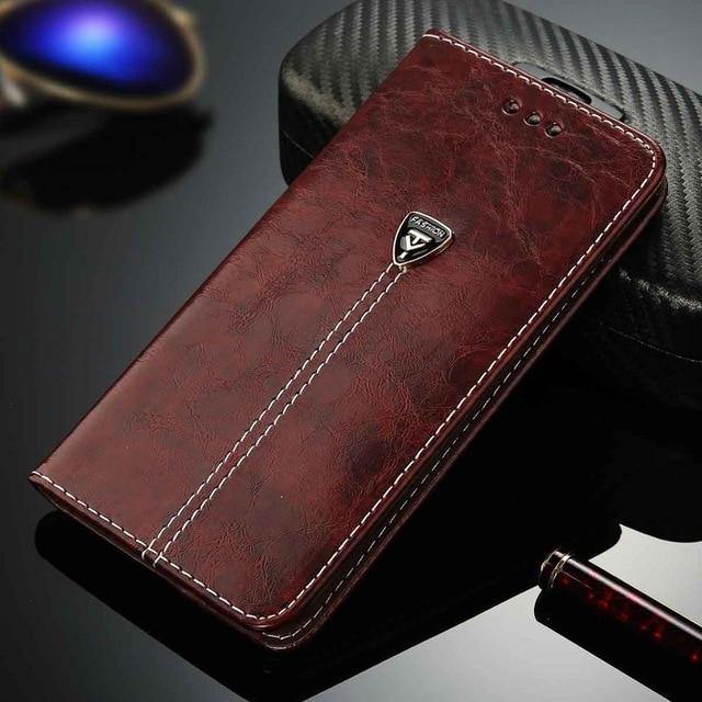 Flip Leather Phone Case Wallet Card Slots Cases Cover - MY STORE LIVING