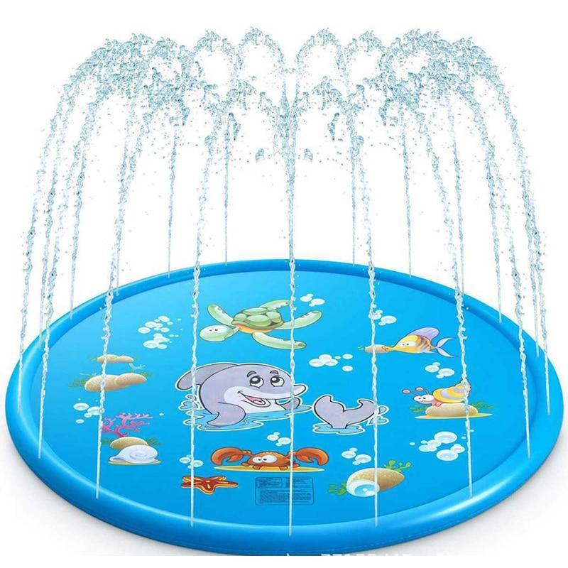 170/150/100CM Children Water Mat- Outdoor Inflatable Spray Water Sprinkler Mat - MY STORE LIVING