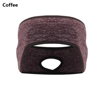 Ponytail Headband Winter Fleece Ear Cover Hair Bandage Ear Warmer Running Sport Headband for Women Girls Outdoor Sweatband - MY STORE LIVING