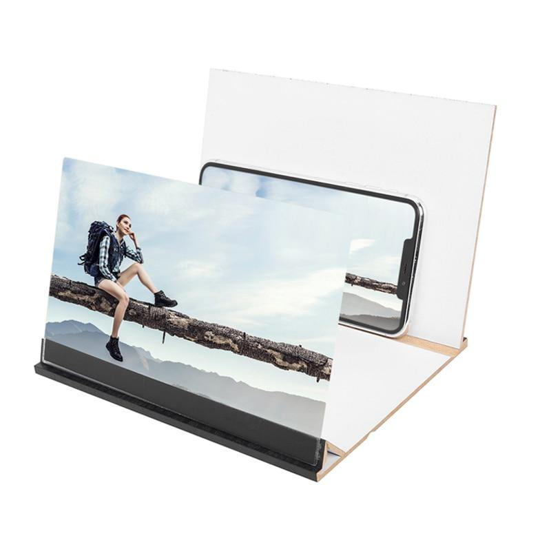 12 inch Mobile Phone 3D Screen Video Magnifier 8/9"Folding Curved Enlarged Smart - MY STORE LIVING