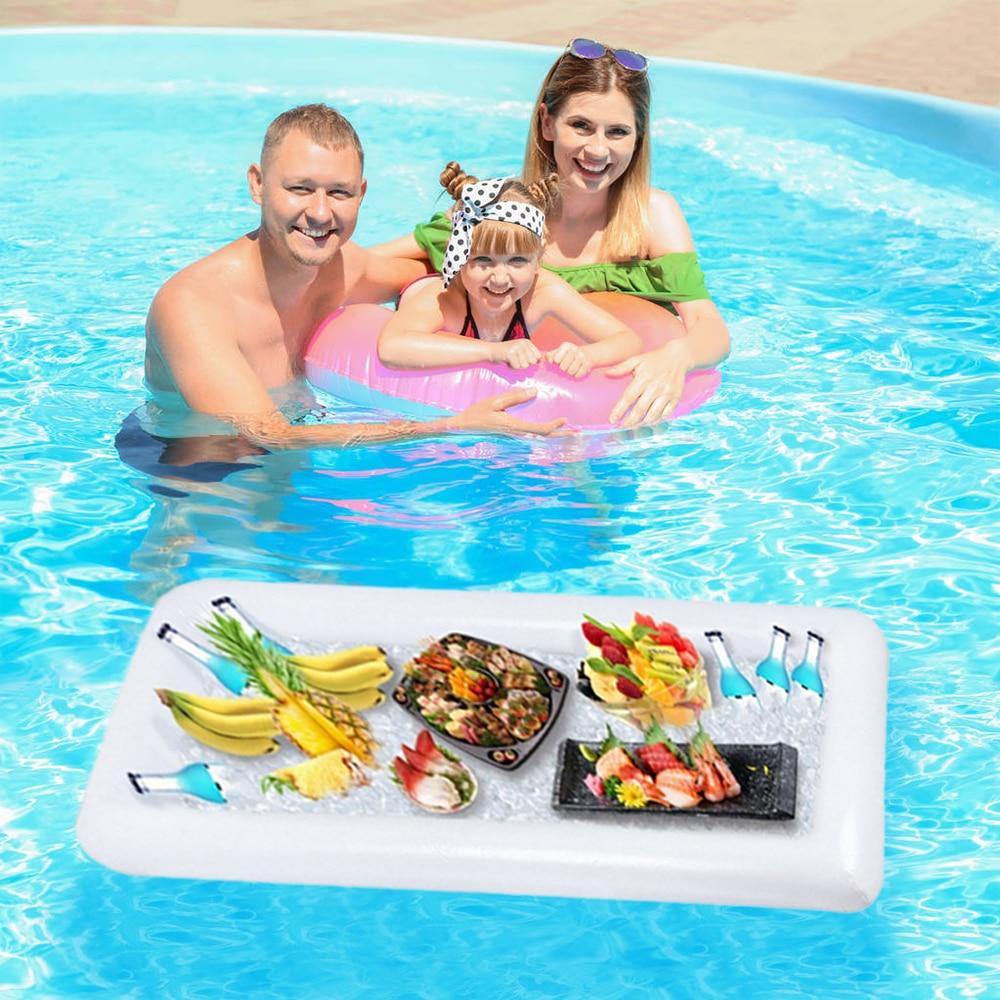 Inflatable Pool Boat Beer Ice Bucket Cooler Swimming Pool Float Cup Holder Party Pool - MY STORE LIVING
