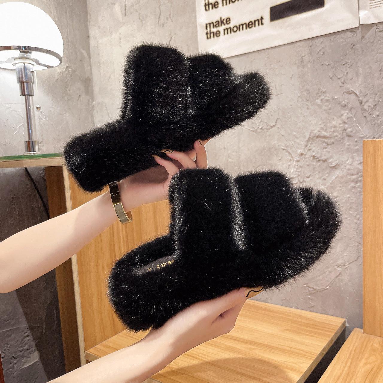 Women Wool Slippers - MyStoreLiving