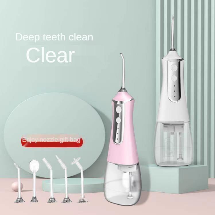 Oral Irrigator USB Rechargeable Water Flosser Portable Dental Water Jet 350ML - MY STORE LIVING