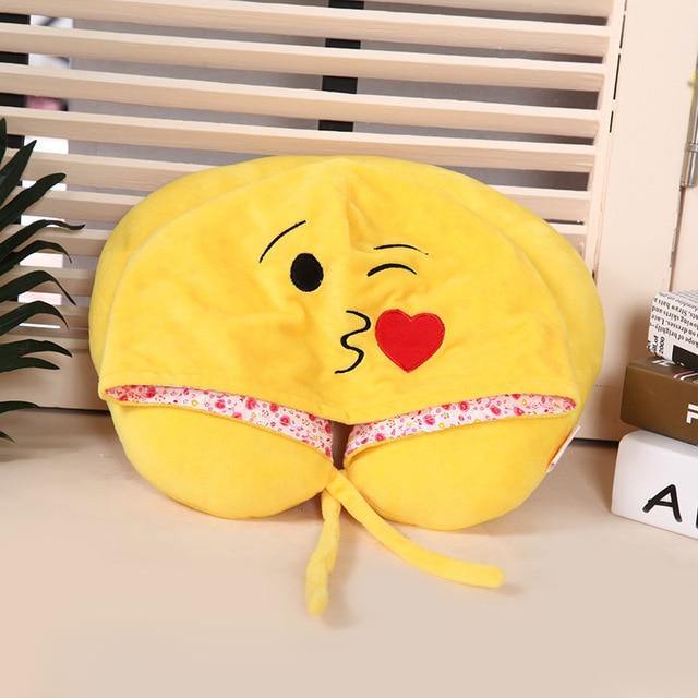 25 Kinds Cartoon U Shape Hoodie Travel Pillow Neck Cushion For Sleep Kawaii Animals Hooded Pillows For Airplane Home Textile - MY STORE LIVING