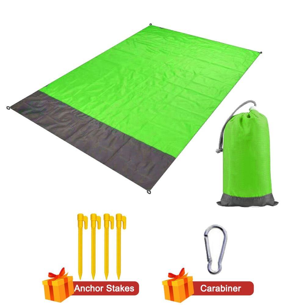Camping Mat Waterproof Beach Blanket Outdoor Grounding Mat Mattress Picnic Pocket Carpet Rug Portable Folding Sleeping Bed Pad - MY STORE LIVING