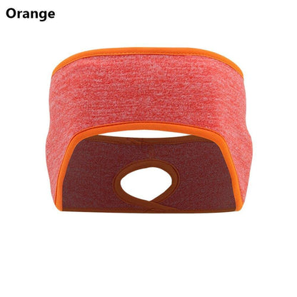 Ponytail Headband Winter Fleece Ear Cover Hair Bandage Ear Warmer Running Sport Headband for Women Girls Outdoor Sweatband - MY STORE LIVING