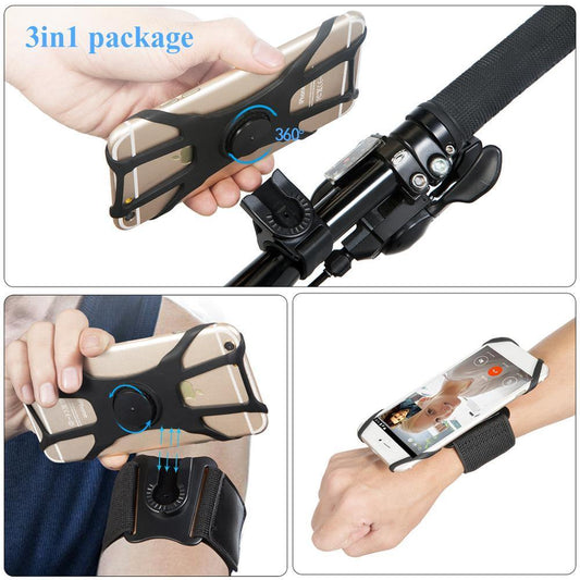 Genera Rotary Running Cell Phone Arm Band Sports Mobile Phone Arm Glove Wrist - MY STORE LIVING