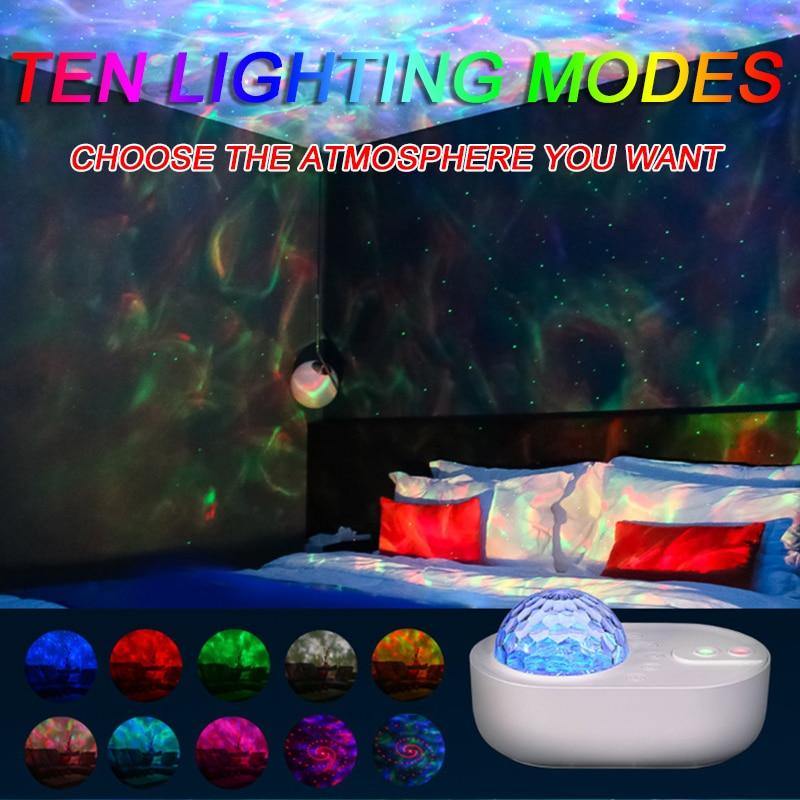Spaceship Projection Lamp Remote Control Dream Sky Rotating Projection Lamp - MY STORE LIVING