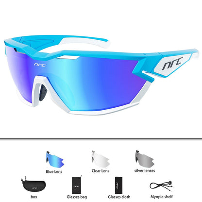 NRC P-Ride Photochromic Cycling Glasses Man Mountain Bike Bicycle Sport Cycling Sunglasses MTB Cycling Eyewear - MY STORE LIVING