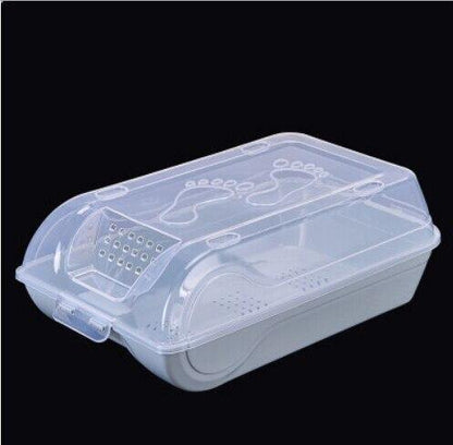 Plastic Shoe Case Family Shoes Storage Box Organizer Storage Bins With Lids - MY STORE LIVING