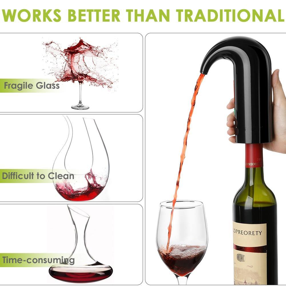 Automatic wine aerator (rechargeable) - MY STORE LIVING