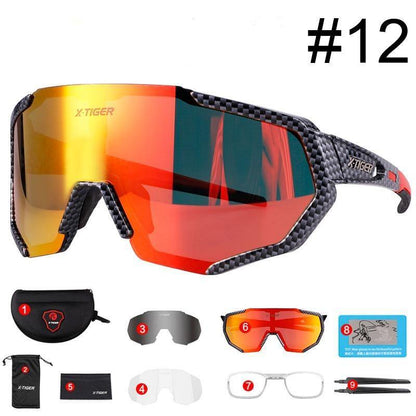 X-TIGER Polarized Cycling Sunglasses MTB Bicycle Eyewear Mountain Racing Bike Goggles - MY STORE LIVING