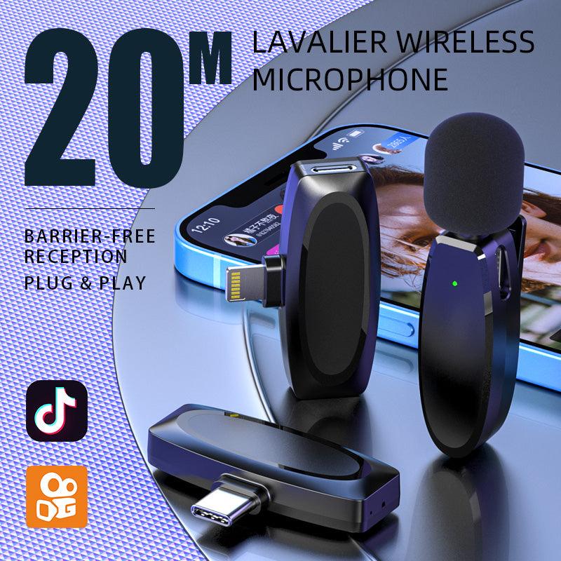 Wireless Microphone Outdoor Live Broadcast Internet Celebrity Carry 2.4G Radio Noise Reduction Small Microphone - MyStoreLiving