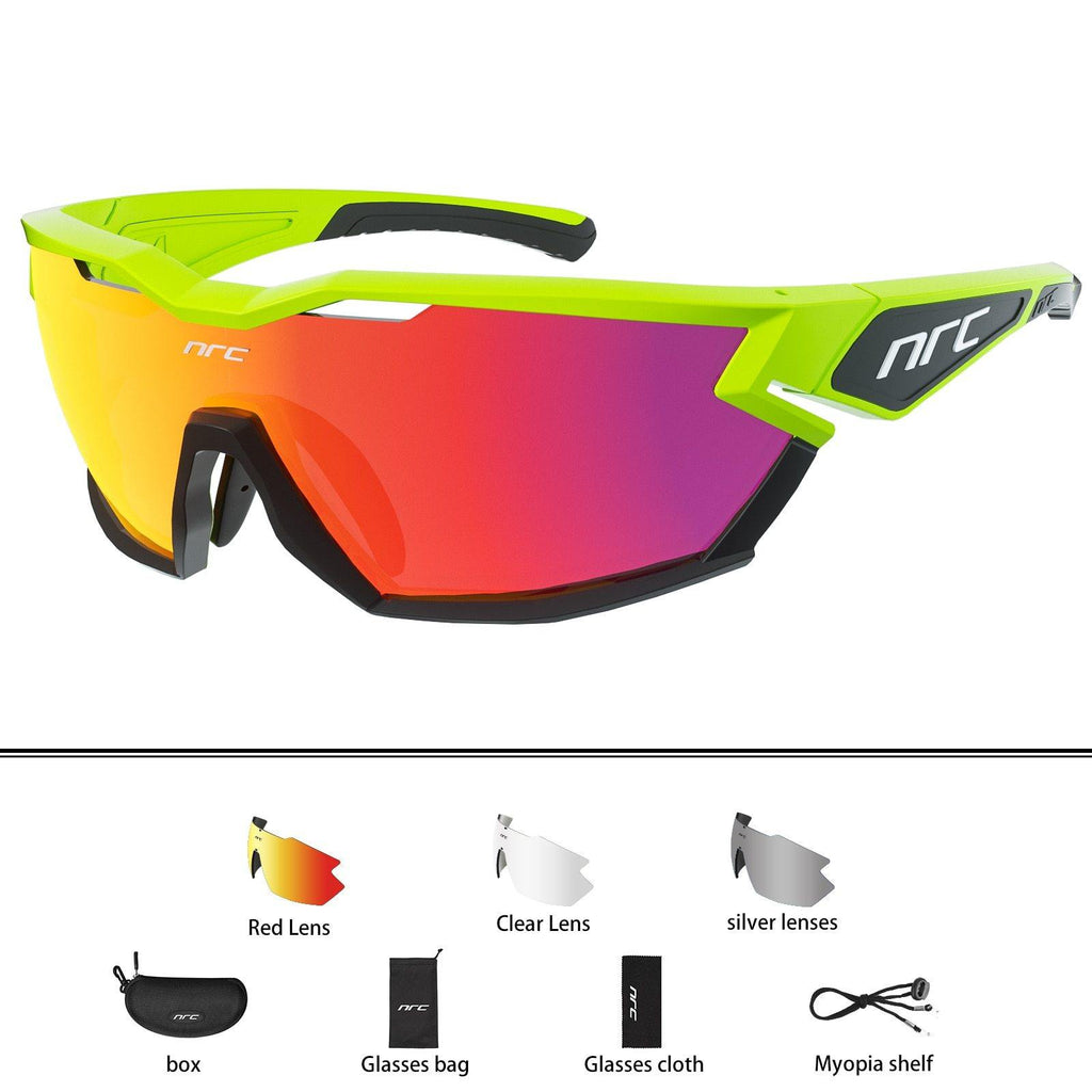 NRC P-Ride Photochromic Cycling Glasses Man Mountain Bike Bicycle Sport Cycling Sunglasses MTB Cycling Eyewear - MY STORE LIVING