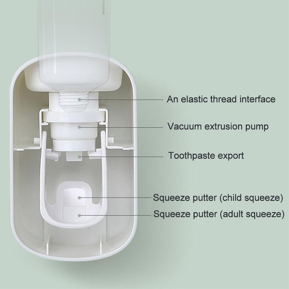 Wall Mounted Automatic Touchless Toothpaste Dispenser - MyStoreLiving