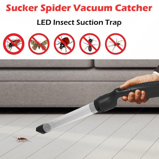 Sucker Spider Vacuum Catcher LED Insect Fly Bugs Buster Suction Trap Home Office Device - MyStoreLiving